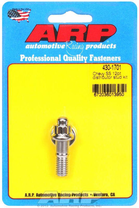 ARP Distributor Stud Kit, 12-Point Nut S/S (AR430-1701)