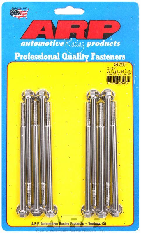 ARP Intake Manifold Bolt Kit, Hex Head S/S (AR430-2001) AR430-2001