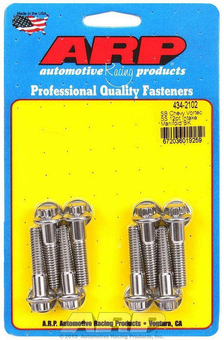 ARP Intake Manifold Bolt Kit, 12-Point Stainless (AR430-2102)