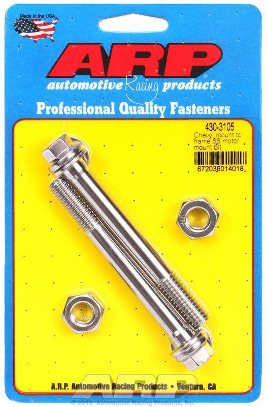 ARP Motor Mount Bolt Kit, Hex Head S/S (AR430-3105) AR430-3105