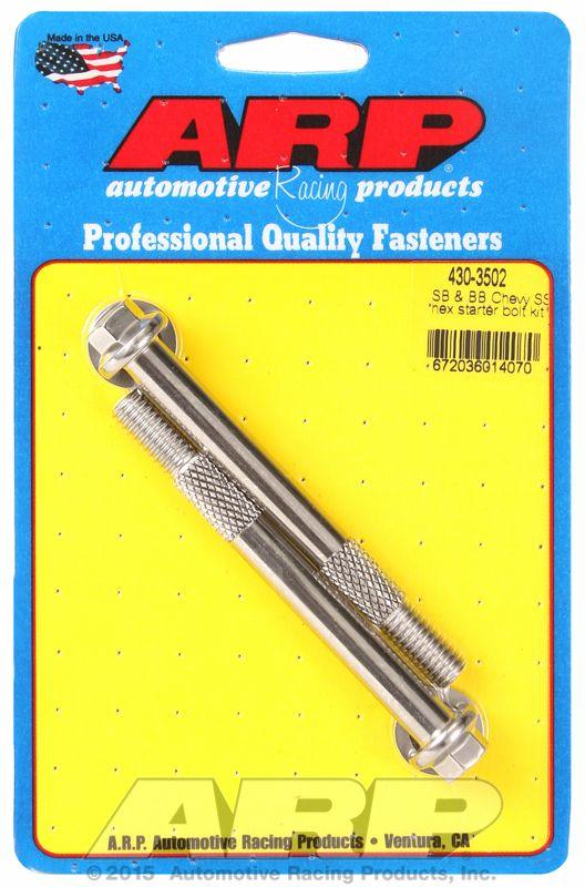 ARP Starter Motor Bolt Kit, Hex Head S/S (AR430-3502) AR430-3502