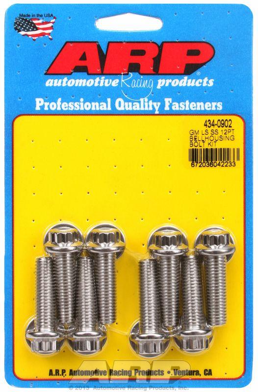 ARP Bellhousing Bolt Kit, Hex Head S/S (AR434-0902) AR434-0902