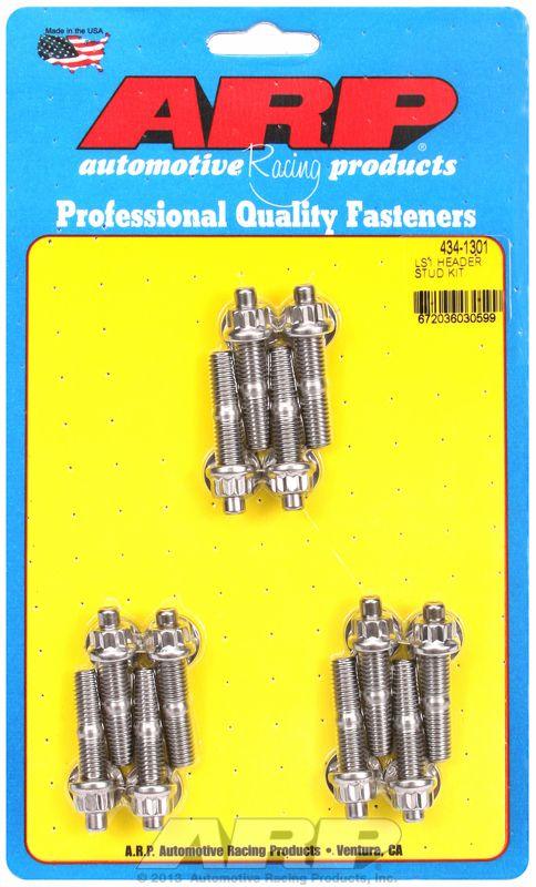 ARP Exhaust Header Stud Kit, 12-Point Nut S/S (AR434-1301) AR434-1301