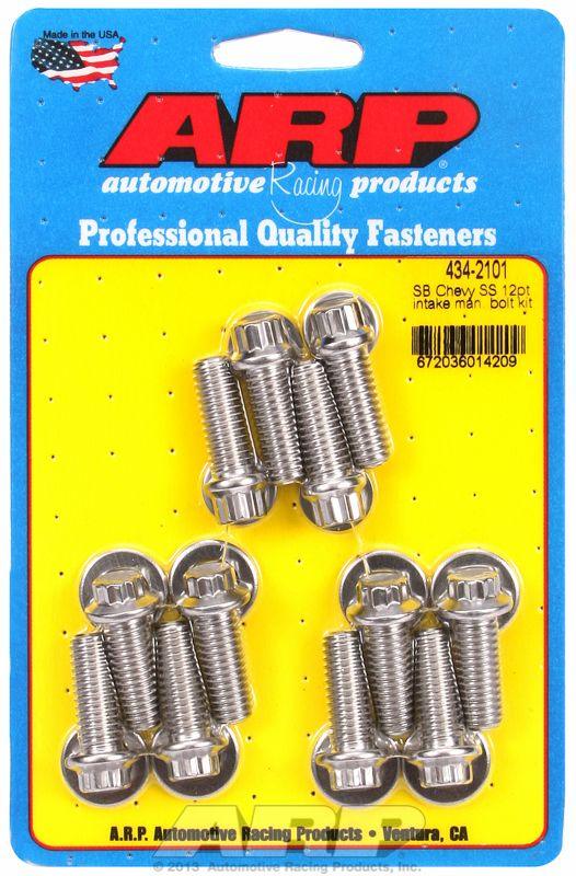 ARP Intake Manifold Bolt Kit, 12-Point Head S/S (AR434-2101) AR434-2101