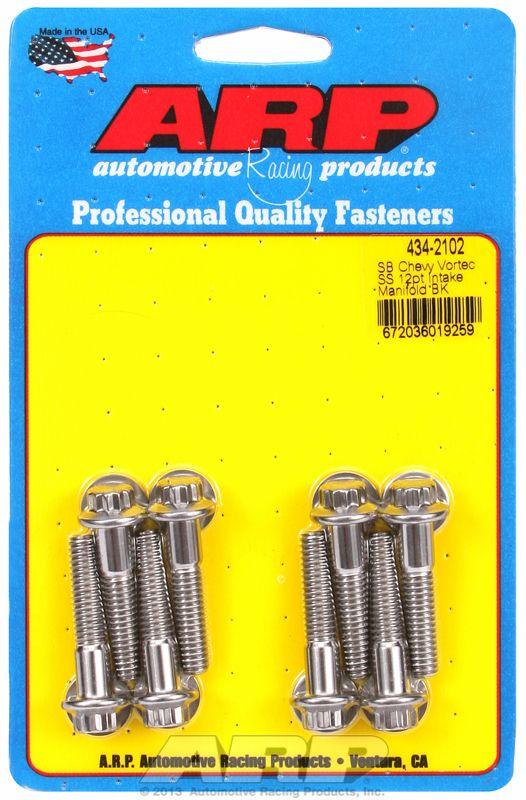 ARP Intake Manifold Bolt Kit, 12-Point Head S/S (AR434-2102) AR434-2102