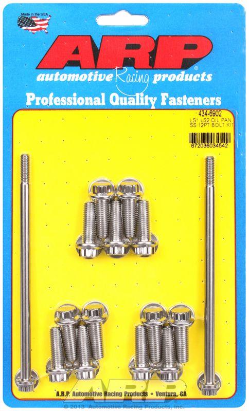 ARP Oil Pan Bolt Kit, 12-Point S/S (AR434-6902) AR434-6902