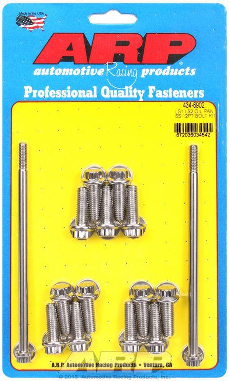 ARP Oil Pan Bolt Kit, 12-Point S/S (AR434-6902) AR434-6902