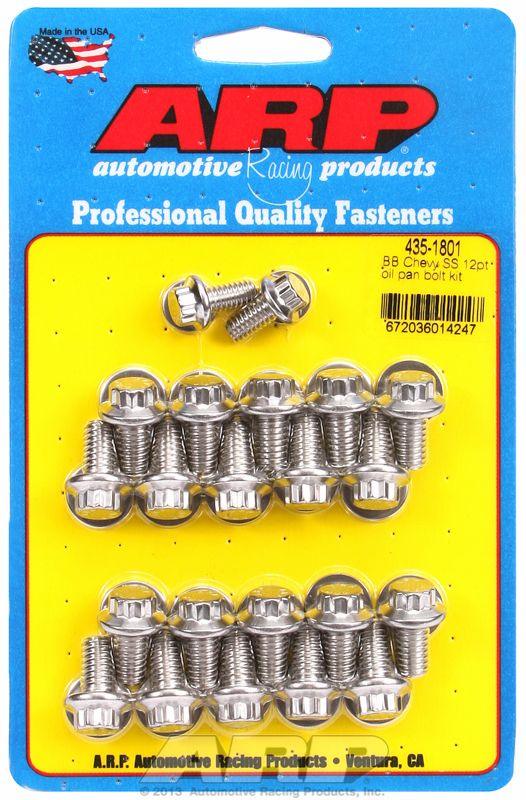 ARP Oil Pan Bolt Kit, 12-Point S/S (AR435-1801) AR435-1801