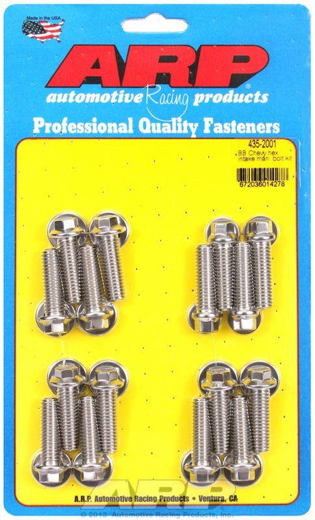 ARP Intake Manifold Bolt Kit, Hex Head S/S (AR435-2001) AR435-2001