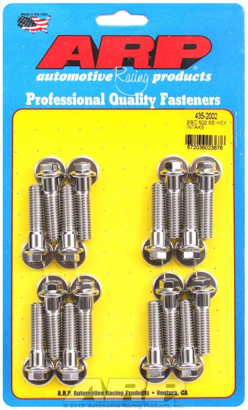ARP Intake Manifold Bolt Kit, Hex Head S/S (AR435-2002) AR435-2002