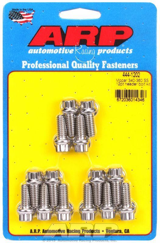 ARP Exhaust Header Bolt Kit, 12-Point S/S (AR444-1202) AR444-1202