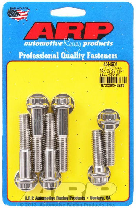 ARP Bellhousing Bolt Kit, 12-Point S/S (AR454-0904) AR454-0904