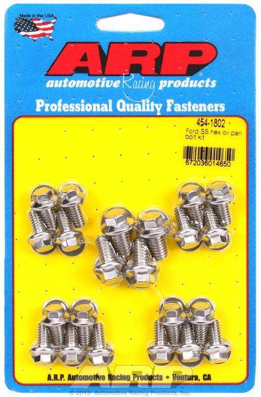 ARP Oil Pan Bolt Kit, Hex Head S/S (AR454-1802) AR454-1802