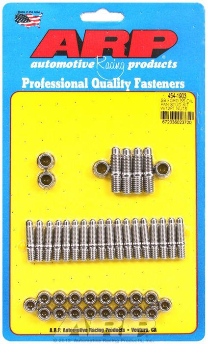 ARP Oil Pan Stud Kit, 12-Point Nut S/S (AR454-1903)