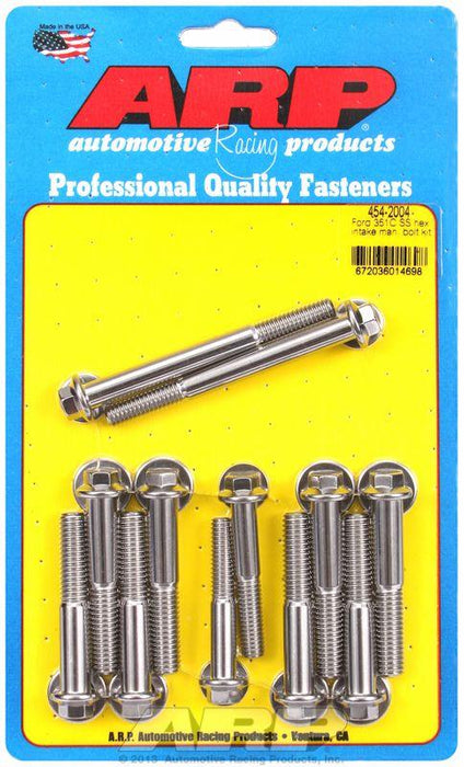 ARP Intake Manifold Bolt Kit, Hex Head S/S (AR454-2004)