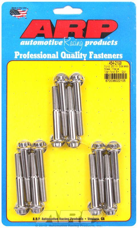 ARP Intake Manifold Bolt Kit, 12-Point Head S/S (AR454-2103) AR454-2103