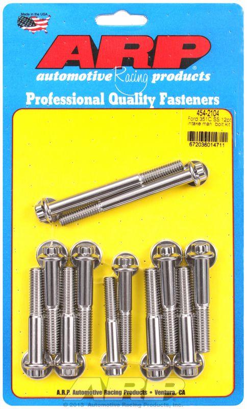 ARP Intake Manifold Bolt Kit, 12-Point Head S/S (AR454-2104) AR454-2104
