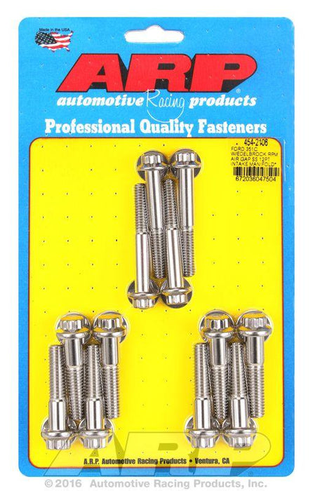 ARP Intake Manifold Bolt Kit, 12-Point S/S (AR454-2106)