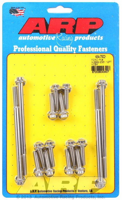 ARP 12-Point Stainless Steel Valve Cover Bolt Kit (16-Pack) (AR454-7502)