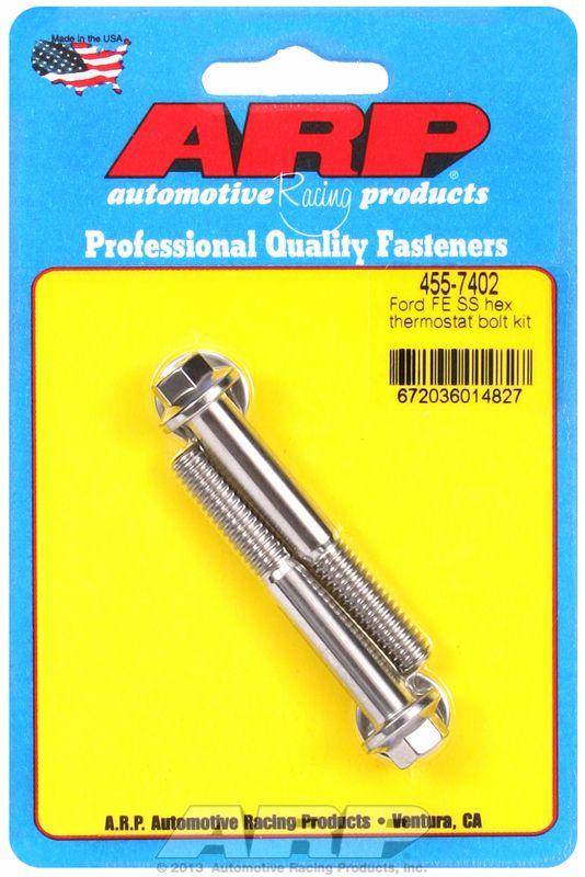 ARP Thermostat Housing Bolt Kit, Hex Head S/S (AR455-7402) AR455-7402