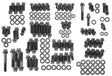 ARP Engine Accessory Bolt Kit, 12-Point Head Black Oxide (AR535-9701) AR535-9701