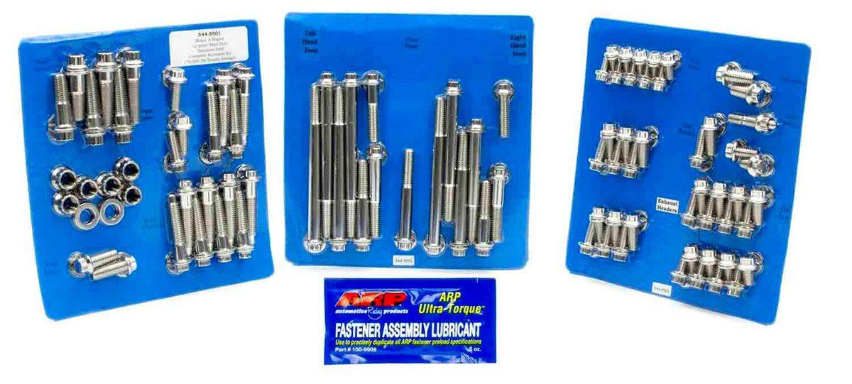 ARP Engine Accessory Bolt Kit, 12-Point Head S/S (AR544-9501)