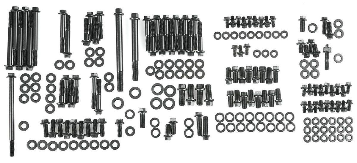 ARP Engine Accessory Bolt Kit, Hex Head Black Oxide (AR554-9801)