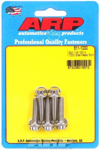 ARP 5-Pack Bolt Kit, 12-Point Head S/S (AR611-1000) AR611-1000