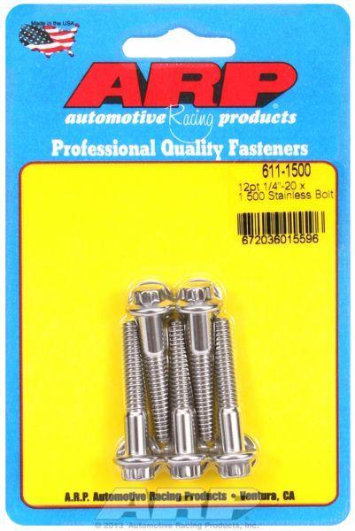 ARP 5-Pack Bolt Kit, 12-Point Head S/S (AR611-1500) AR611-1500
