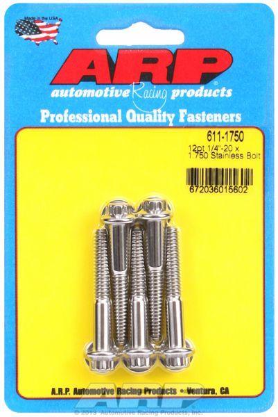 ARP 5-Pack Bolt Kit, 12-Point Head S/S (AR611-1750) AR611-1750