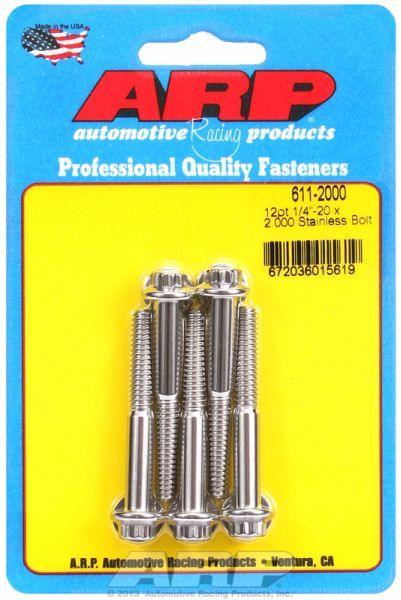 ARP 5-Pack Bolt Kit, 12-Point Head S/S (AR611-2000) AR611-2000