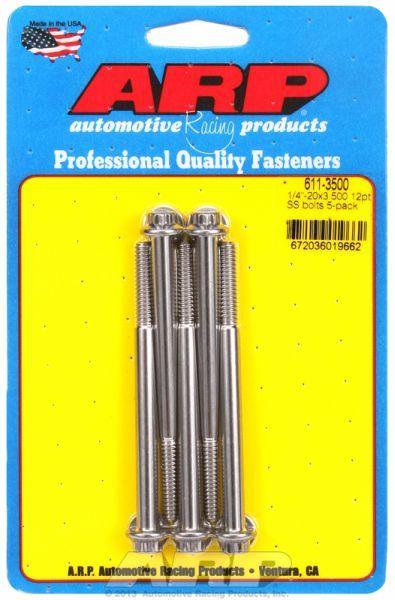 ARP 5-Pack Bolt Kit, 12-Point Head S/S (AR611-3500) AR611-3500