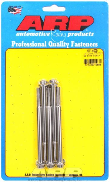 ARP 5-Pack Bolt Kit, 12-Point Head S/S (AR611-4000)