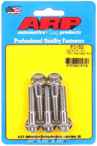 ARP 5-Pack Bolt Kit, 12-Point Head S/S (AR612-1500) AR612-1500