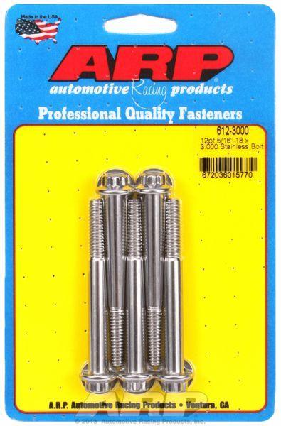 ARP 5-Pack Bolt Kit, 12-Point Head S/S (AR612-3000) AR612-3000