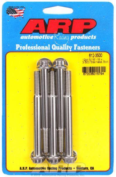 ARP 5-Pack Bolt Kit, 12-Point Head S/S (AR612-3500) AR612-3500