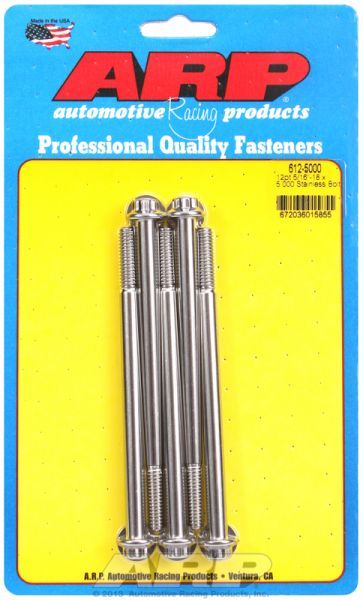 ARP 5-Pack Bolt Kit, 12-Point Head S/S (AR612-5000)