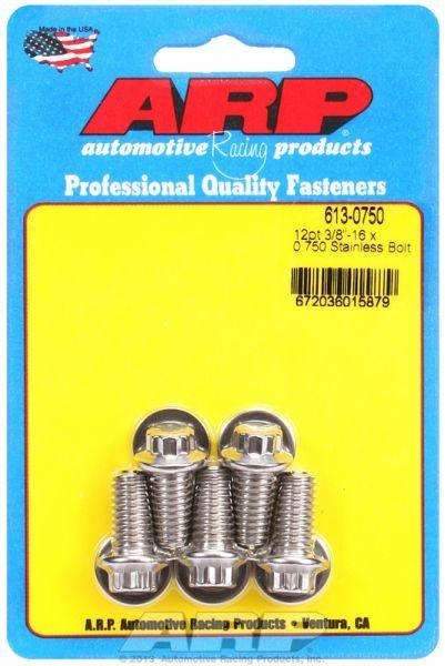 ARP 5-Pack Bolt Kit, 12-Point Head S/S (AR613-0750) AR613-0750