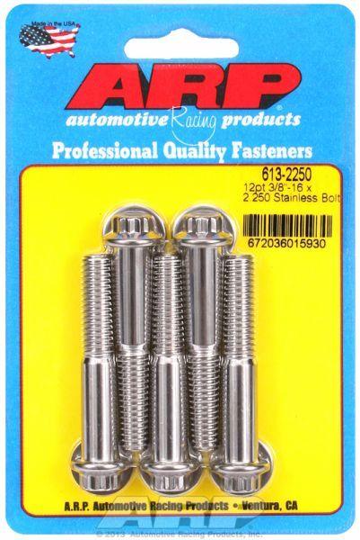 ARP 5-Pack Bolt Kit, 12-Point Head S/S (AR613-2250) AR613-2250