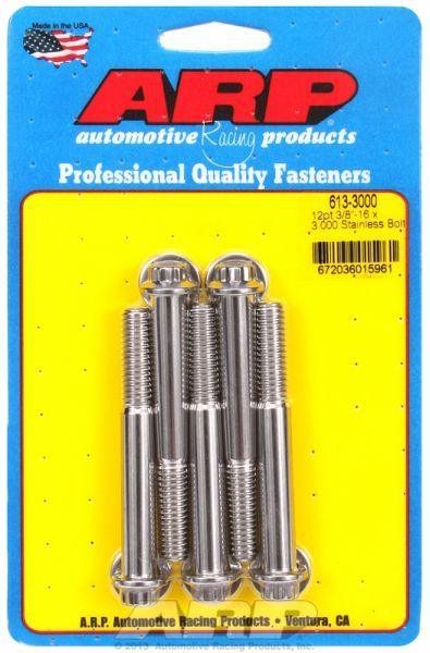 ARP 5-Pack Bolt Kit, 12-Point Head S/S (AR613-3000) AR613-3000