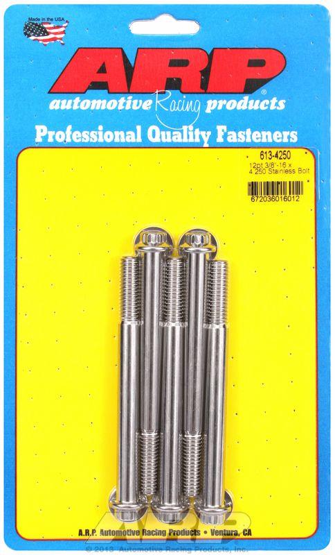 ARP 5-Pack Bolt Kit, 12-Point Head S/S (AR613-4250) AR613-4250