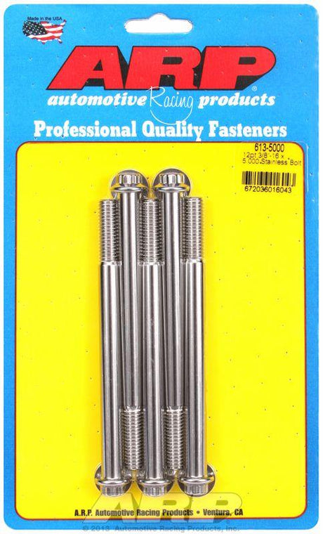 ARP 5-Pack Bolt Kit, 12-Point Head S/S (AR613-5000) AR613-5000