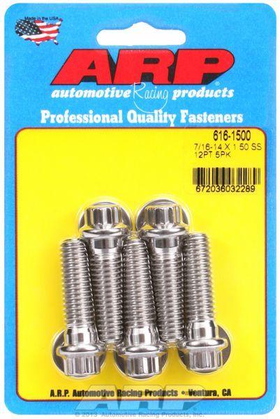 ARP 5-Pack Bolt Kit, 12-Point Head S/S (AR616-1500) AR616-1500