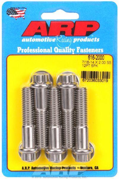 ARP 5-Pack Bolt Kit, 12-Point Head S/S (AR616-2000) AR616-2000