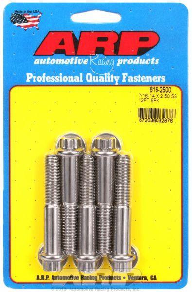 ARP 5-Pack Bolt Kit, 12-Point Head S/S (AR616-2500) AR616-2500