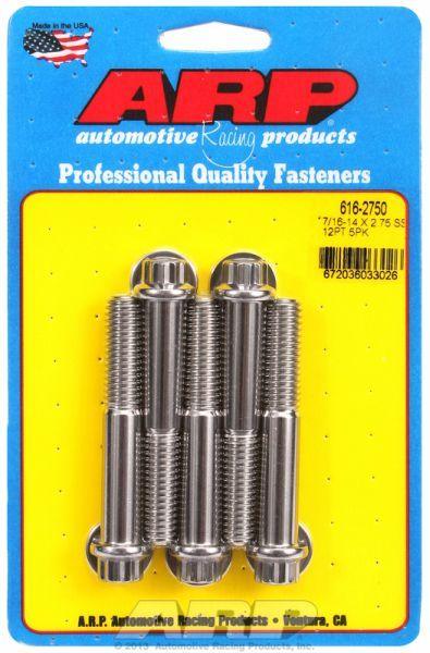 ARP 5-Pack Bolt Kit, 12-Point Head S/S (AR616-2750) AR616-2750