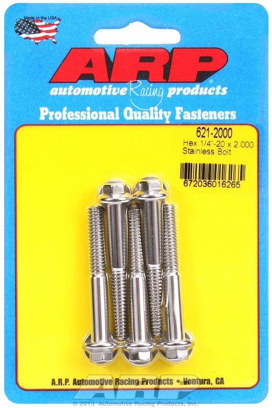 ARP 5-Pack Bolt Kit, Hex Head S/S (AR621-2000) AR621-2000