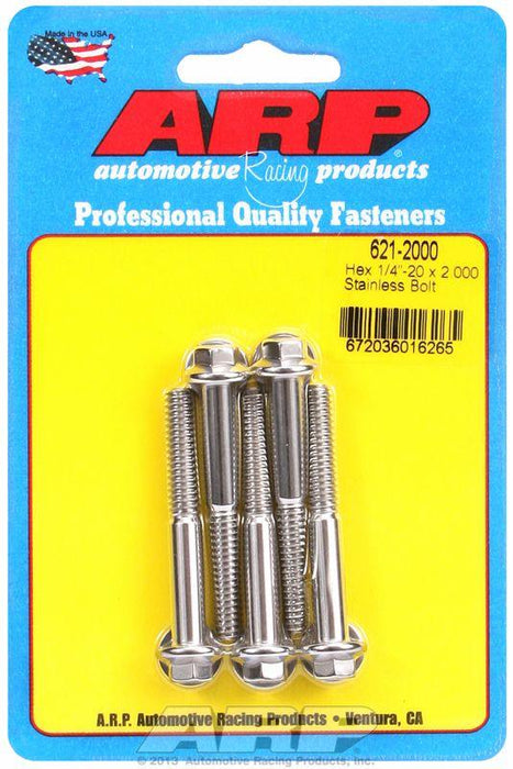 ARP 5-Pack Bolt Kit, Hex Head S/S (AR621-2000)