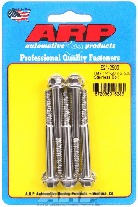 ARP 5-Pack Bolt Kit, Hex Head S/S (AR621-2500)