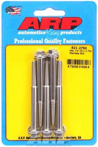ARP 5-Pack Bolt Kit, Hex Head S/S (AR621-2750) AR621-2750